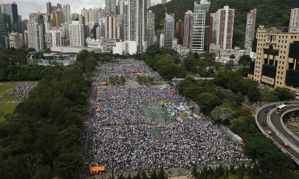 香港七一游行又成大杂烩