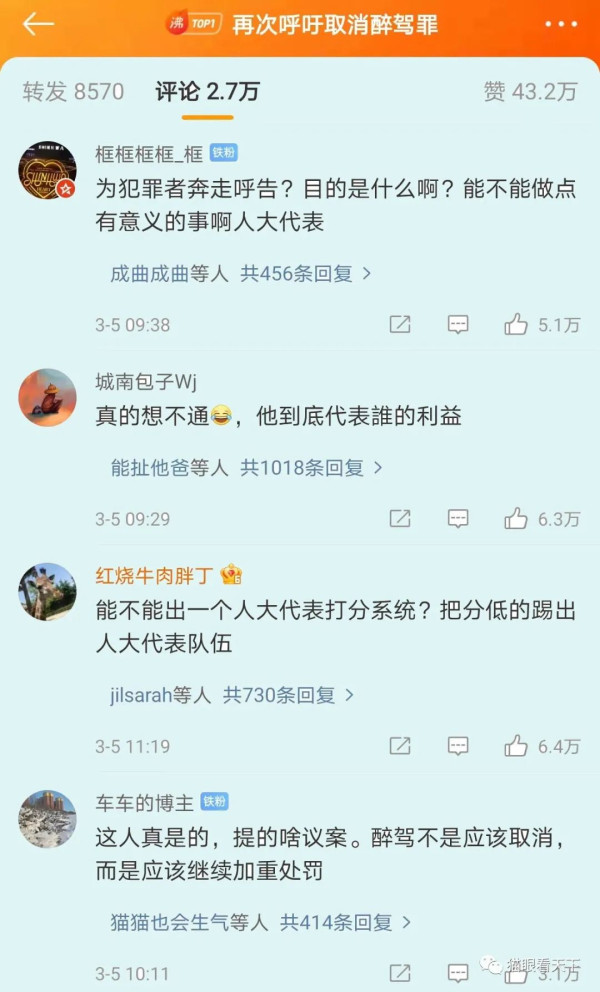 到底是什么人不停地鼓吹取消醉驾罪？